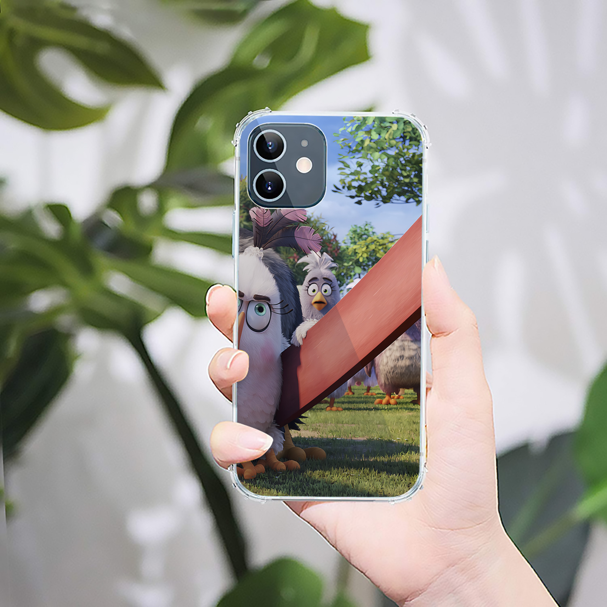 （画像用） Angry Birds アングリーバード 【iPhone 12シリーズ対応】透明スマホケース（クリアソフトケース）